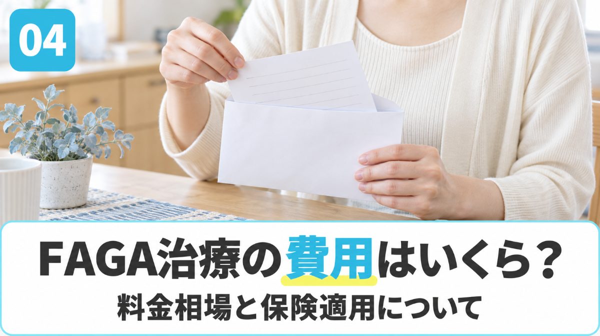 FAGA治療･女性の薄毛治療の費用相場と保険適用を解説する見出しイメージ