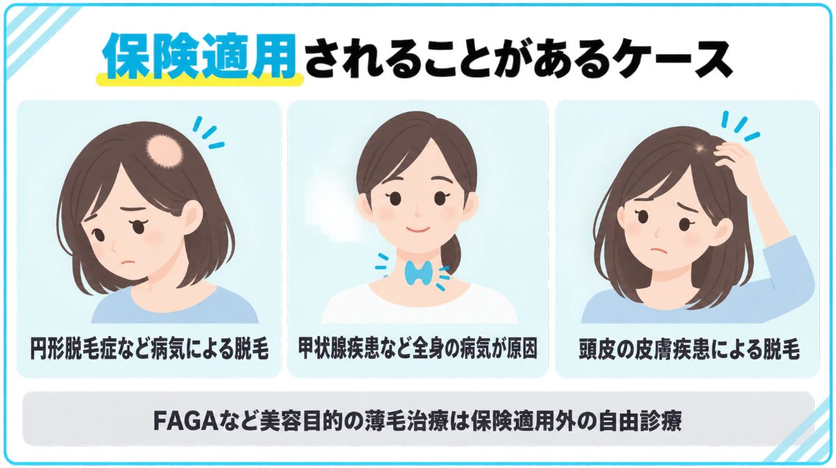 保険適用される脱毛症一覧