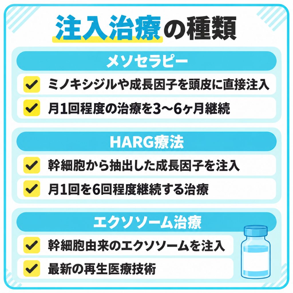 注入治療の種類一覧
