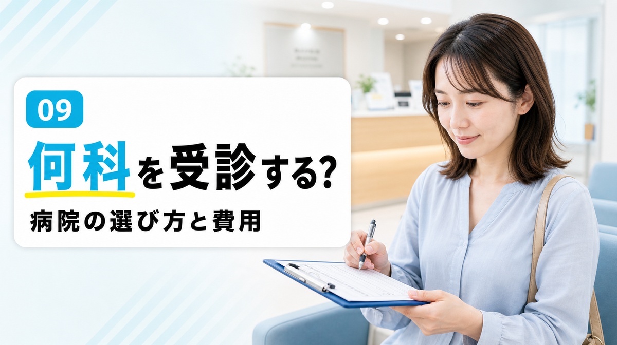 びまん性脱毛症は何科を受診するか病院の選び方を解説する見出しイメージ