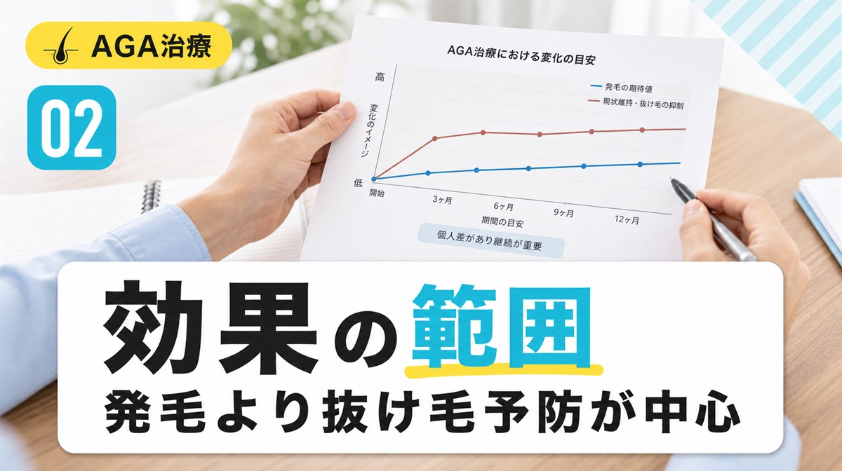デュタステリドの発毛効果と抜け毛予防効果があるのかを解説する見出しイメージ