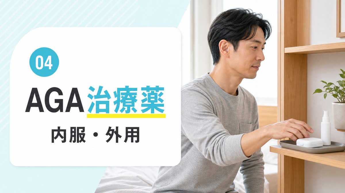 ゴリラクリニックのAGA治療で使われる内服薬と外用薬