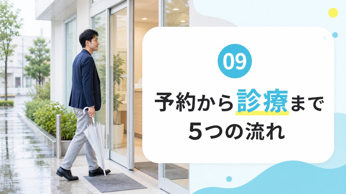 ゴリラクリニックのAGA治療を予約して診療を受けるまでの流れ