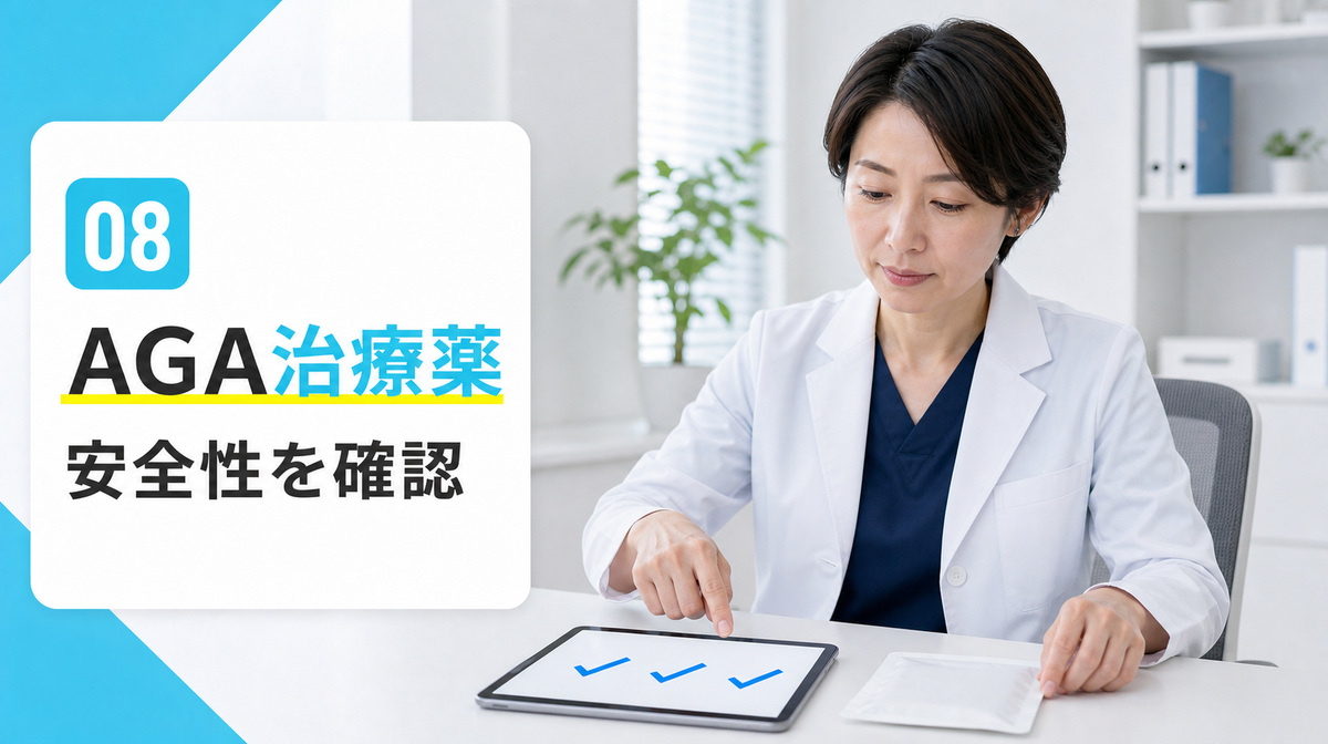 レバクリのAGA治療薬の安全性を医師に確認する