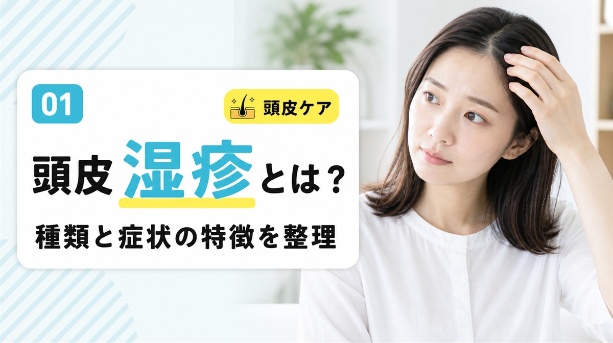 頭皮湿疹とは何かと種類や症状の特徴を確かめる見出しイメージ