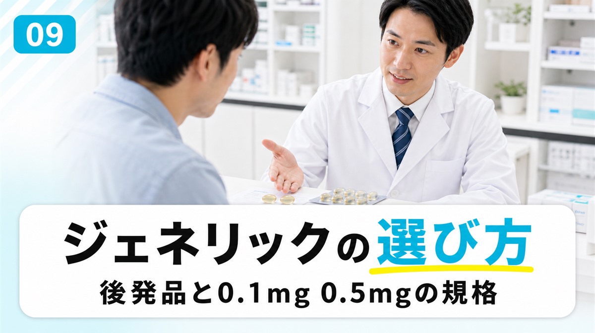 ザガーロのジェネリック後発品の選び方と効果の違いや規格を解説する見出しイメージ